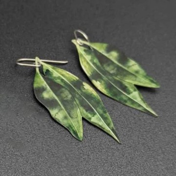 Earrings | Aussie Bush | Gum Leaf Earrings | Green